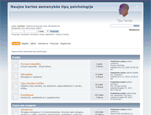 Tablet Screenshot of forumas.tiputeorija.lt